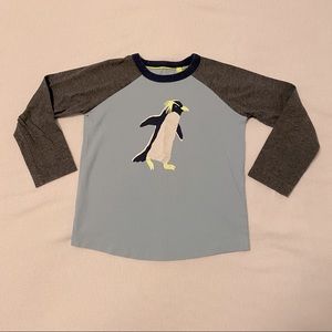 Mini Boden penguin graphic tee size 3-4 years